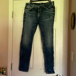 Silver Girlfriend Jeans.  Size 14/29